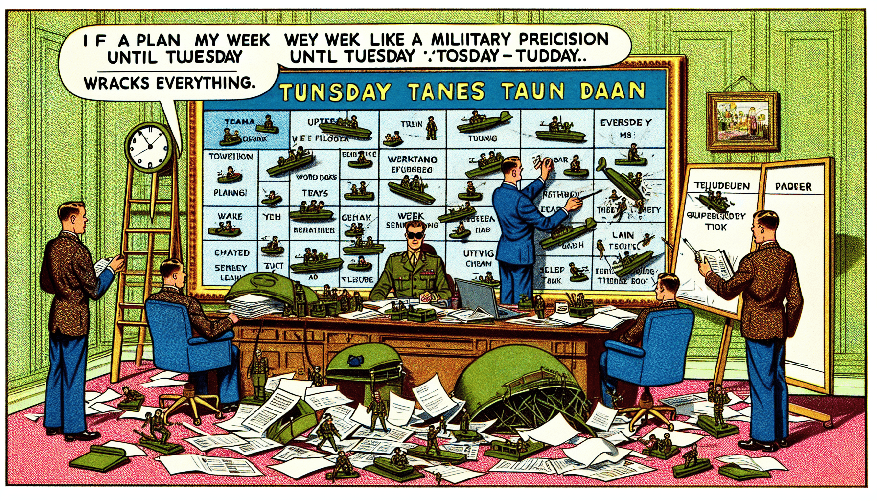 I Plan My Week Like a Military Operation Until Tuesday Wrecks Everything